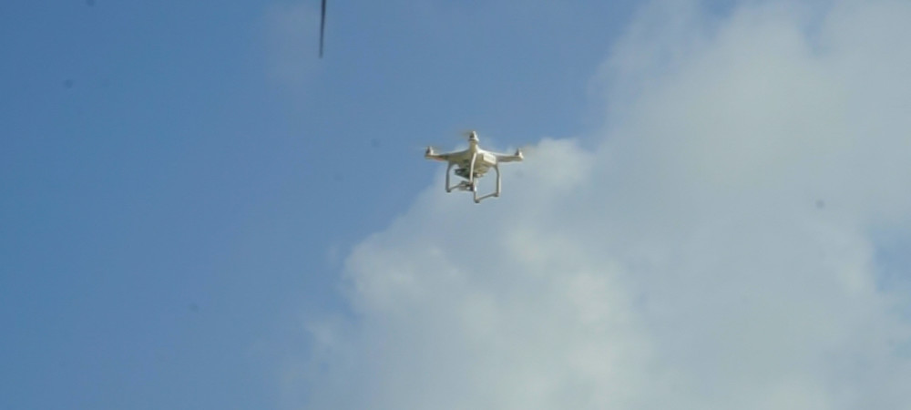 drone flying